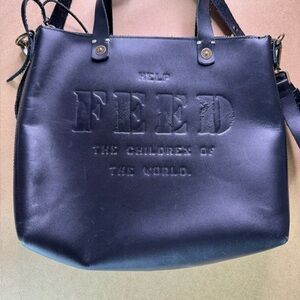 Madewell Black Embossed LEATHER cross body.